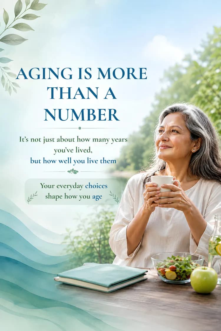 Aging is more than a number - Your everyday choices shape how you age